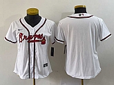 Women's Atlanta Braves Blank White Stitched MLB Cool Base Nike Jersey,baseball caps,new era cap wholesale,wholesale hats